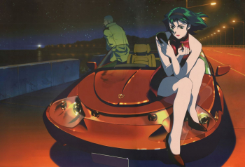 Poster Anime Girl Sitting On Car Bonnet 61x90cm poster2350 