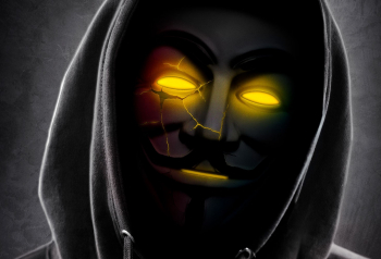 Poster Anonymous Glowing Gold Eyes 61x90cm poster1004