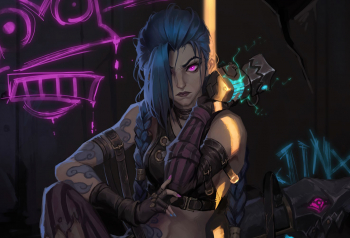 Poster Arcane Jinx Fanart 61x90cm poster958 