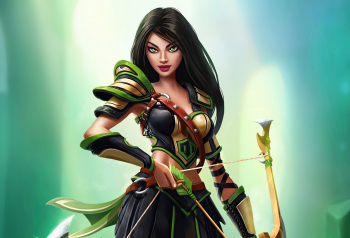 Poster Archer Girl With Bow Digital Art 61x90cm poster843 