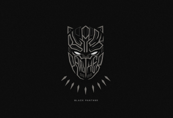Poster Black Panther Superhero Minimal 61x90cm poster1147 