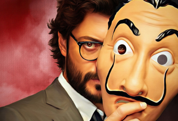 Poster Casa De Papel El Profesor Mask 61x90cm 