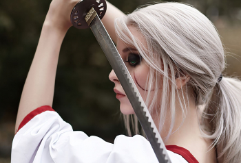 Poster Ciri Witcher Samurai Cosplay 61x90cm poster1612 