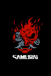 Poster Cyberpunk 2077 Samurai Logo 61x90cm 