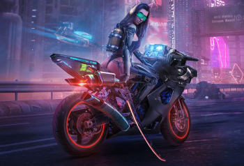 Poster Cyborg Rider Biker 61x90cm poster1098 