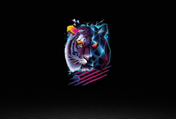 Poster Dark Lion Retro 61x90cm poster878 