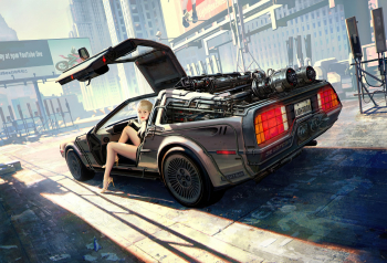 Poster Delorean Shes D9 61x90cm poster626 