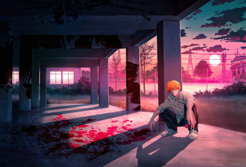 Poster Denji Chainsaw Man Anime Boy 61x90cm poster1837 