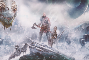 Poster God Of War Kratos And Atreus 61x90cm