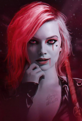 Poster Harley Quinn Red 61x90cm 