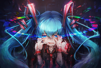 Poster Hatsune Miku Vocaloid Crying 61x90cm poster700 