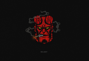 Poster Hellboy Superhero Minimal 61x90cm poster1040 