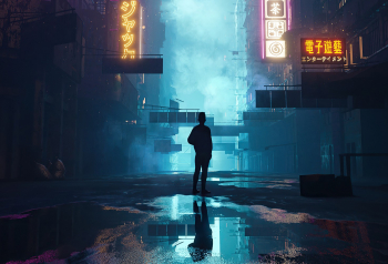 Poster In Neon Slums 61x90cm poster856 