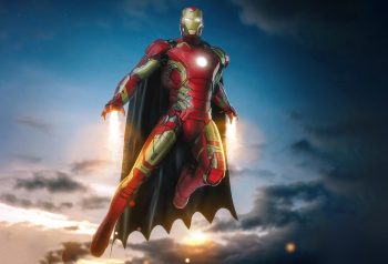 Poster Iron Man With Batman Cape 61x90cm poster460 