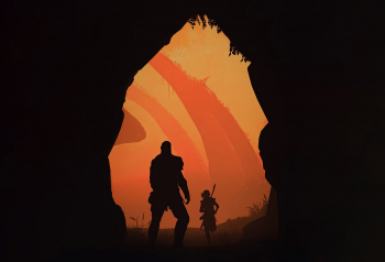 Poster Kratos And Atreus God Of War Minimal 61x90cm poster1116 