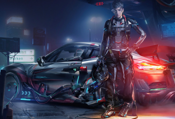 Poster Kris X Porsche X Cyberpunk 61x90cm poster618 