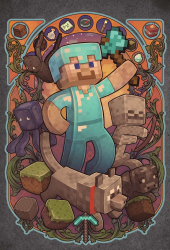 Poster Minecraft 61x90cm poster416 