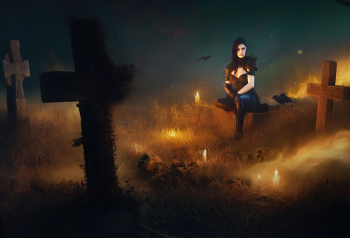Poster Necromancer Graveyard 61x90cm poster2952 