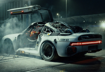 Poster Porsche 959 Scifi Time Traveller 61x90cm poster765 