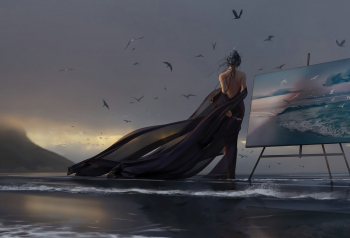 Poster Queen Fengling Painting Nature 61x90cm poster1102 