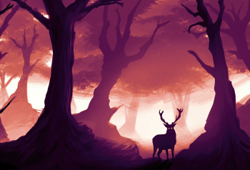 Poster Reindeer Guardian Of Forest 61x90cm poster1803 