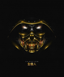 Poster Scorpion Mortal Kombat Dark 61x90cm 