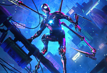Poster Spider Verse Into The Cyberpunk 61x90cm poster538 