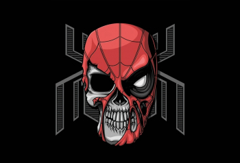 Poster Spiderman Dead Dark Minimal 61x90cm poster1133 