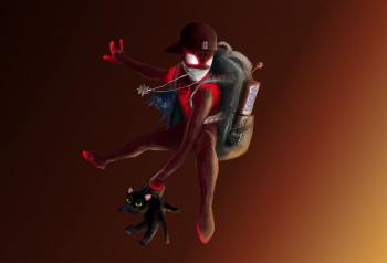 Poster Spiderman Saving Cat 61x90cm poster1196 
