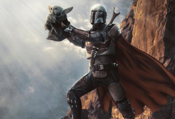Poster Star Wars Mandalorian And Baby Yoda 61x90cm 