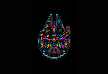 Poster Star Wars Ship Minimal 61x90cm poster1958 