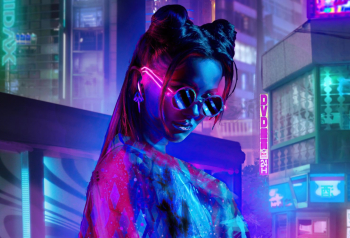 Poster Tokyo Girl Japanese Cyberpunk Synthwave 61x90cm poster2091 