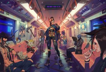 Poster Train Of Champion League Of Legends 61x90cm poster623 