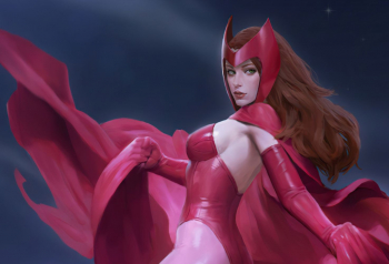 Poster Wanda Maximoff Scarlet Fanart 61x90cm poster2591 