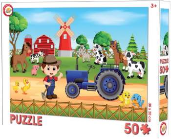 Puzzle Farm 50 piese 30 x 20 cm 