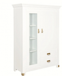 Comoda Saint Tropez 2 Usi si 2 Sertare Alb 107 Cm