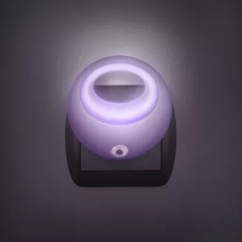 Lampa de veghe cu LED si senzor de lumina- violet 