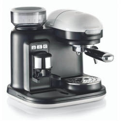 Espressor manual Ariete Moderna 1318BKWH 1080W 15 Bar Rasnita incorporata Sistem cappuccino Alb 