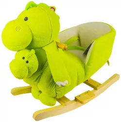 Balansoar pentru bebelusi Dinozaur lemn + plus 60x34x45 cm 