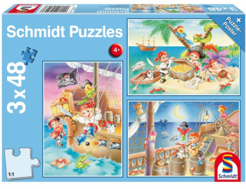 Puzzle Schmidt Banda de pirati 3x48 piese 