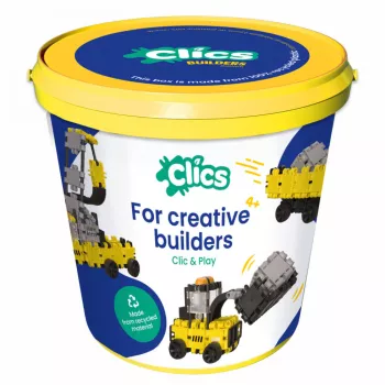 Set Clics de construit vehicule de constructie 5 in 1 
