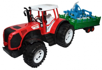 Tractor cu remorca si utilaj 51 cm