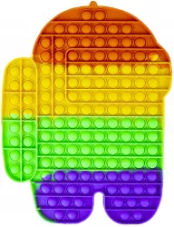 Jucarie senzoriala antistres curcubeu XXL 23x30.5x1.5 cm 