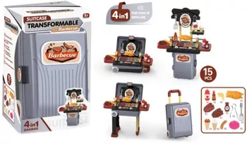 Play set barbeque in troller 15 piese 