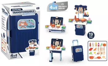 Play set bucatarie in troller 19 piese 