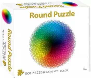 Puzzle carton in cutie Roata culorilor 1000 piese
