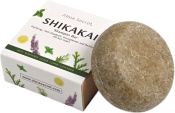 Sampon solid pentru reducerea caderii parului Alma Secret Shikakai champu solido 85 g 