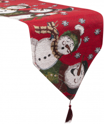 Fata de Masa tip Runner Decorat Festiv pentru Masa de Craciun Multicolor Dimensiuni 175 x 35 cm 