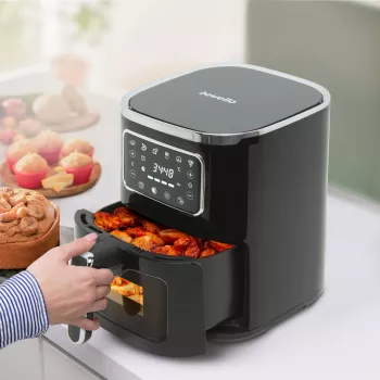 Friteuza fara ulei - 220-240 V - 1450W - 5 L - buton tactil 