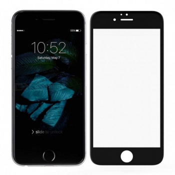 Folie de sticla 5D Apple iPhone 8 Elegance Luxury margini colorate Black 